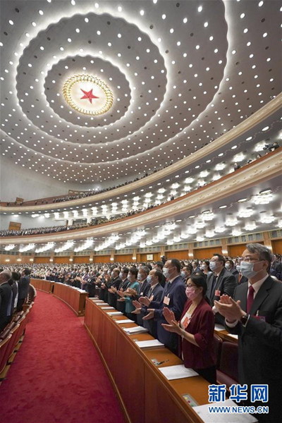 5月22日,第十三届全国人民代表大会第三次会议在北京人民大会堂开幕.